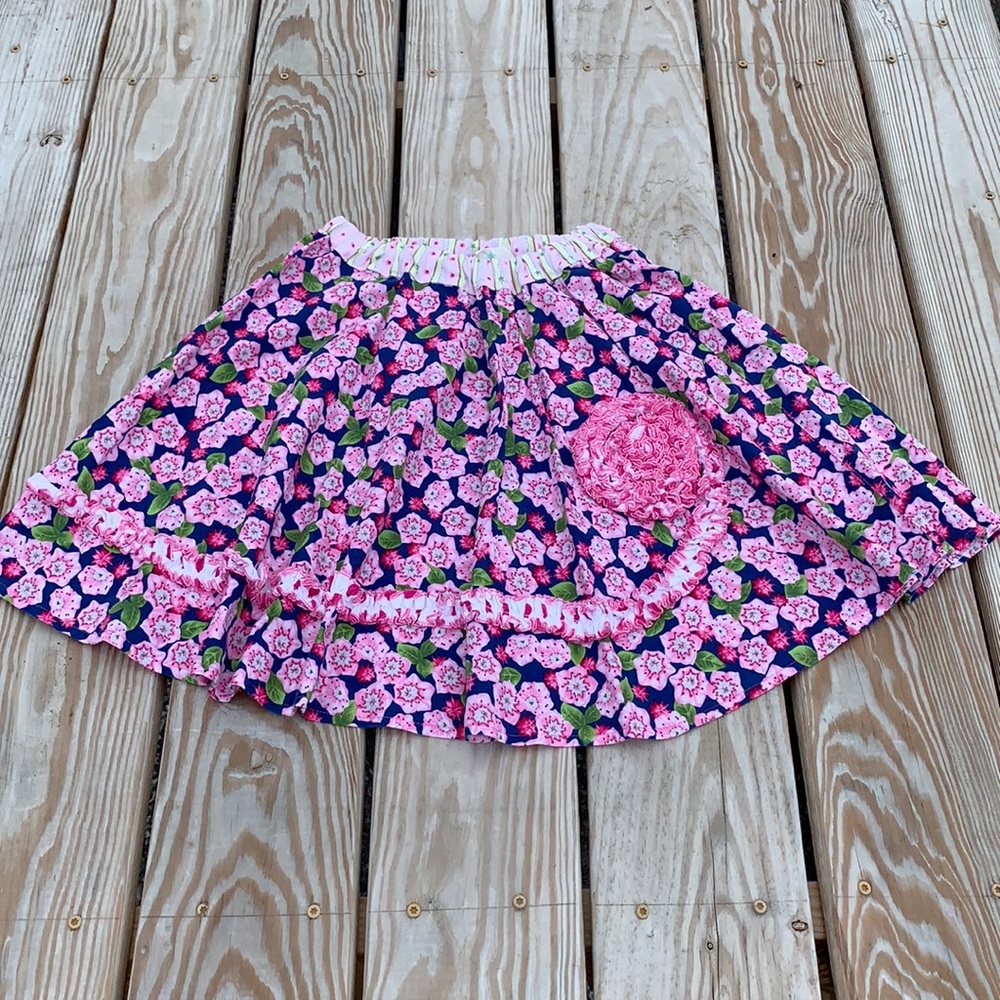 Matilda Jane platinum floral skirt with flower size 8 (#2 of 8)
